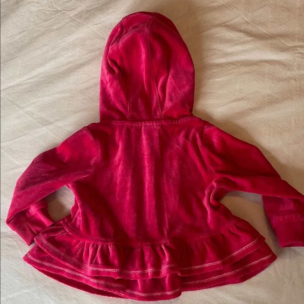 Puma Hot Pink Girls Velour Hooded Jacket and Pants - Picture 9 of 9